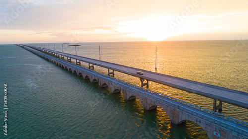 Sunrise Seven Mile Bridge Overseas Highway Florida Keys © CascadeCreatives