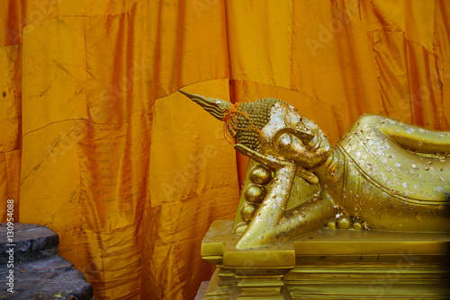 Golden buddha stature at Wat Khun Inthapramun,Thailand photo