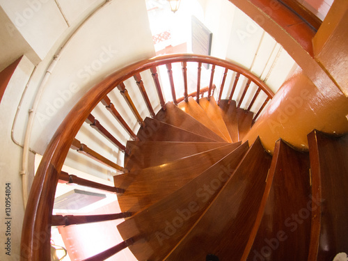 Spiral staircase in Wat Ratchanadda, Loha Prasat Thailand photo