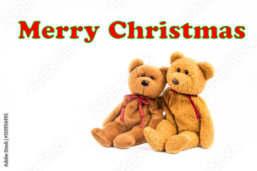 teddy bear message "merry christmas" © meen_na