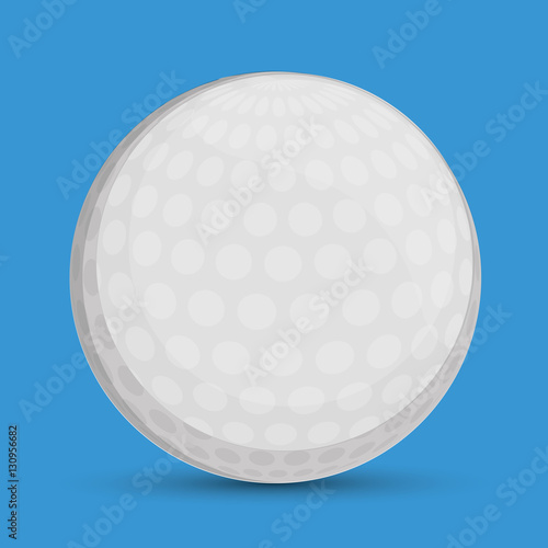 golf ball sport related icon image vector illustration design 