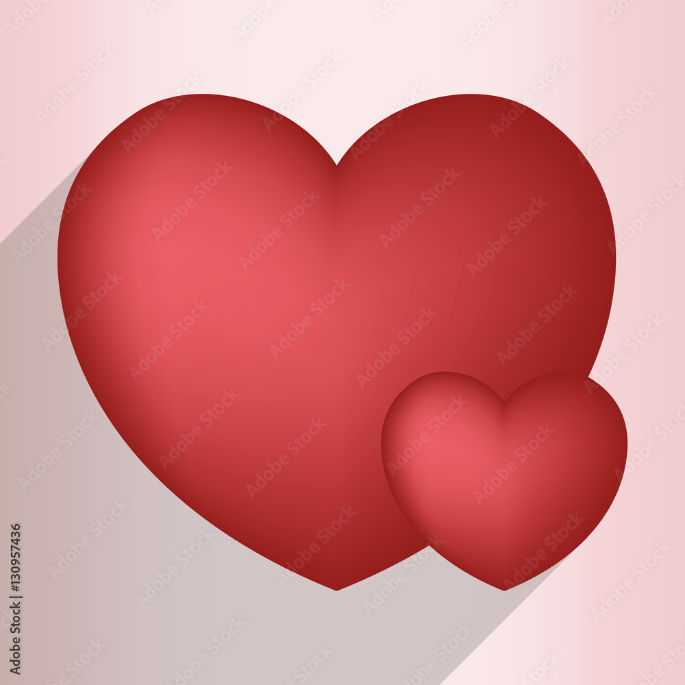 shiny texture cartoon heart love image vector illustration design 