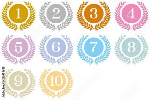 メダル、順位、トップテン、