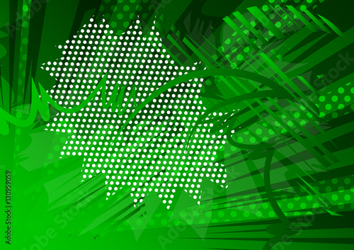 Vector illustrated cartoon, comic book style background.