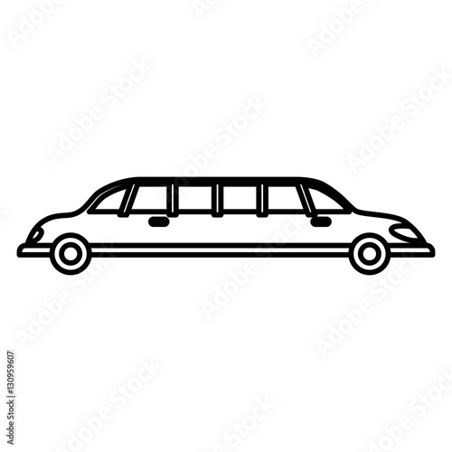Limousine luxury vehicle icon vector illustration graphic design © djvstock