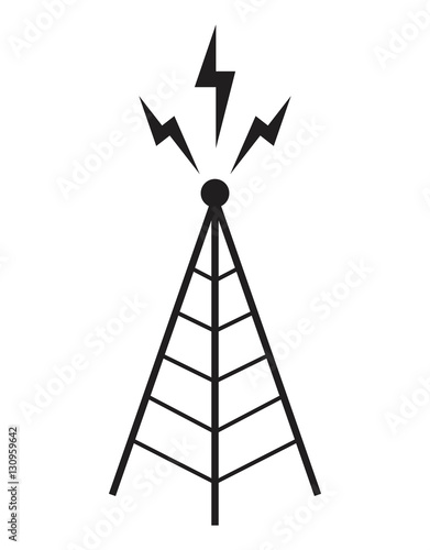 radio tower antenna communication mast vector illustration eps 10