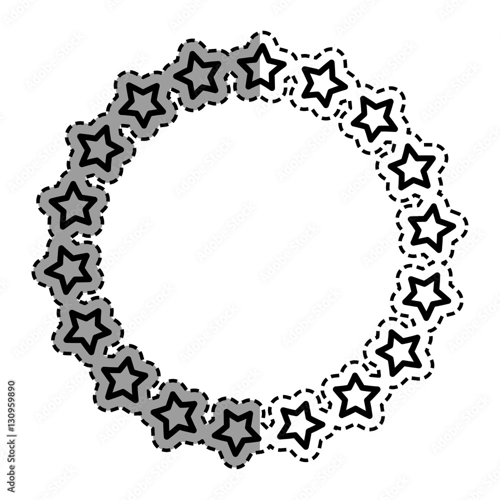 Stars in circle icon vector illustration graphic design Stars in circle icon vector illustration graphic design