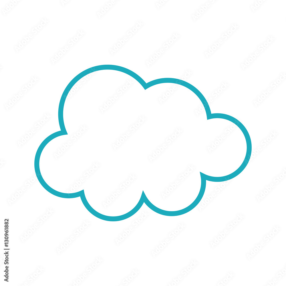 Isolated cloud symbol icon vector illustration graphic design Isolated cloud symbol icon vector illustration graphic design