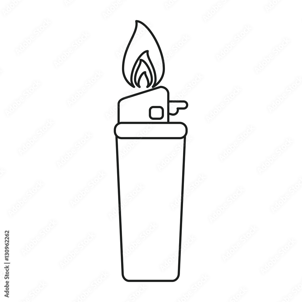 gas lighter flame icon line vector illustration eps 10 gas lighter flame icon line vector illustration eps 10