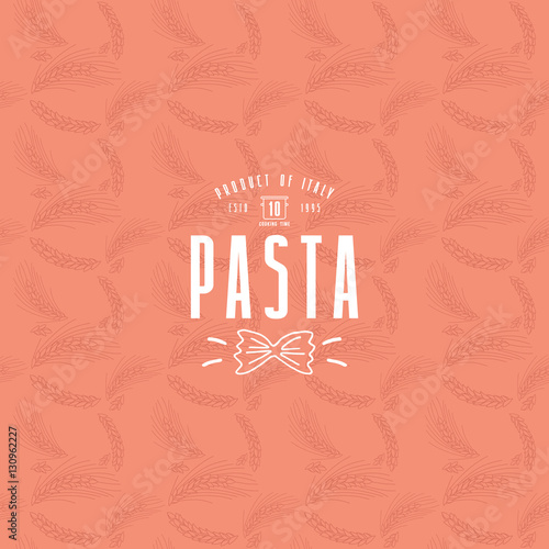 Seamless pattern with the image of wheat