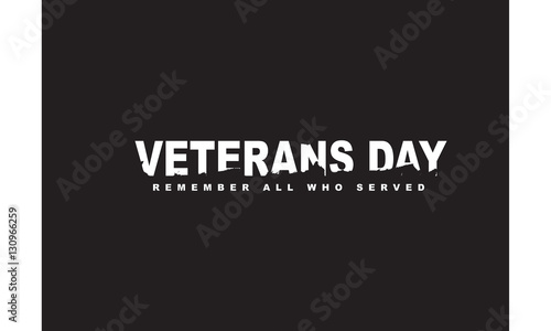 veterans day remember all who served