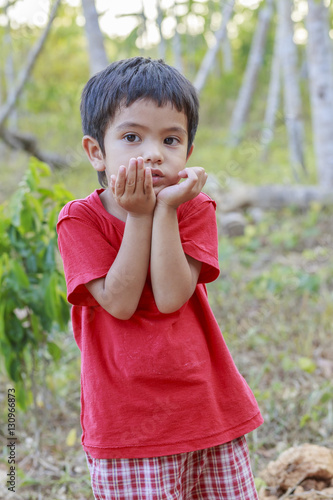 Portrait of Asian little boy