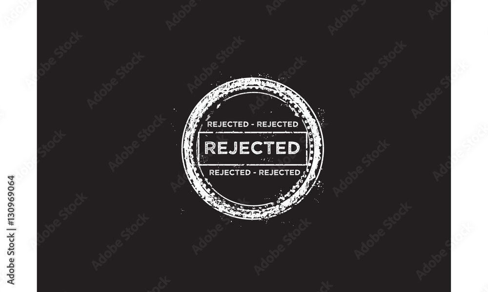 Fototapeta premium rejected icon vector