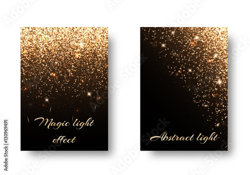 Set light backgrounds for design of postcards, greetings. Christmas pattern with brilliant effect.
