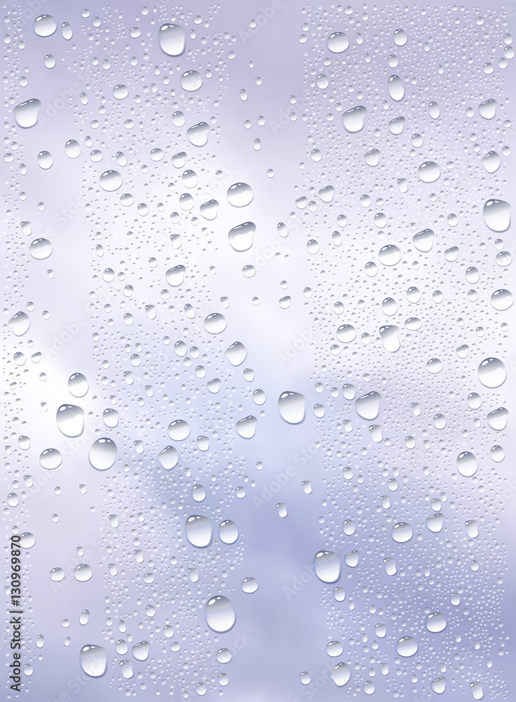 Raindrops Trough Window