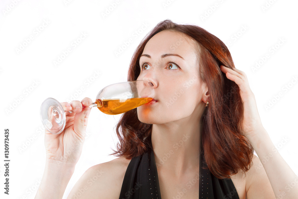 Women Drinking Champagne.