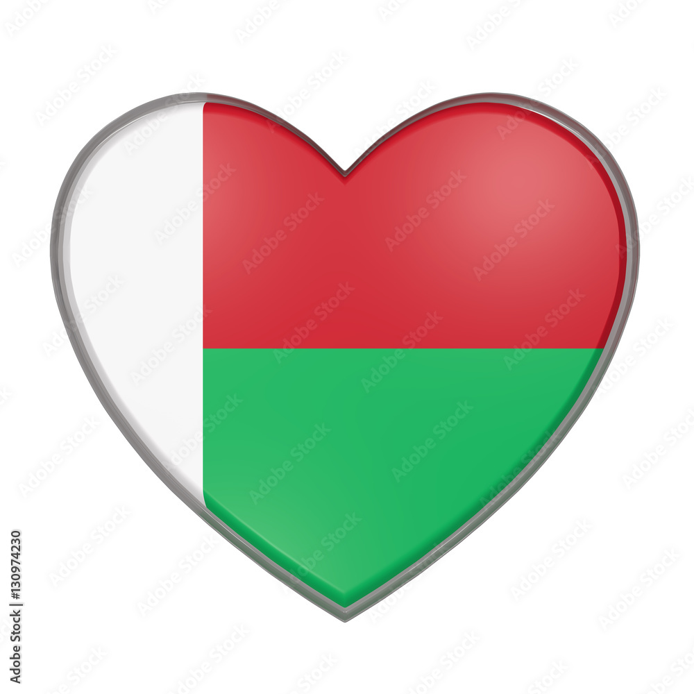 Fototapeta premium Madagascar heart