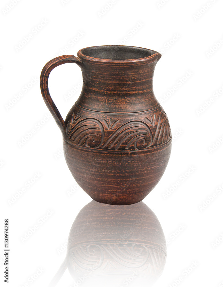 folklore ceramic jug