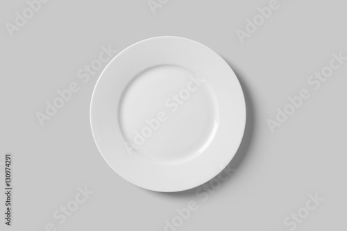 White plate isolated