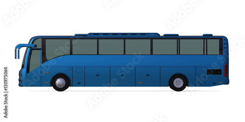 Blue Travel Bus