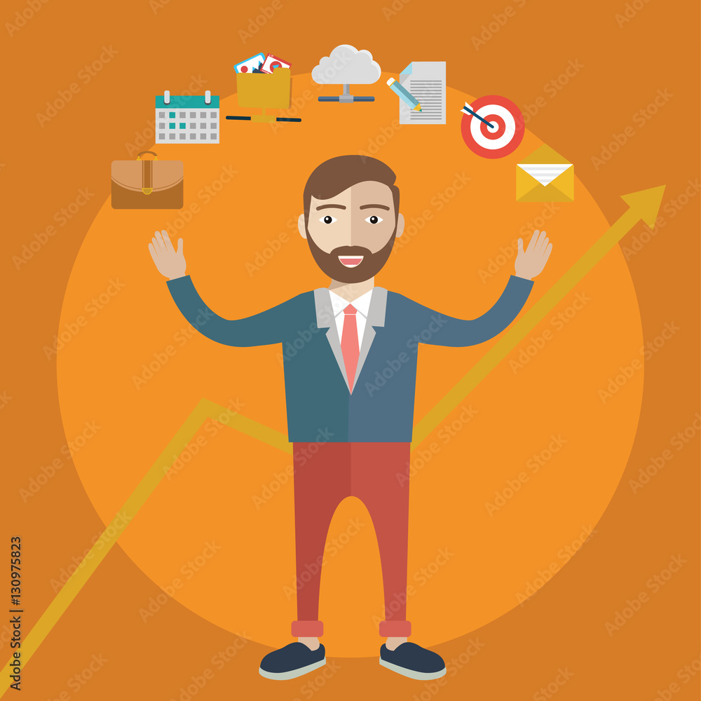 Business planning concept vector Business planning concept vector