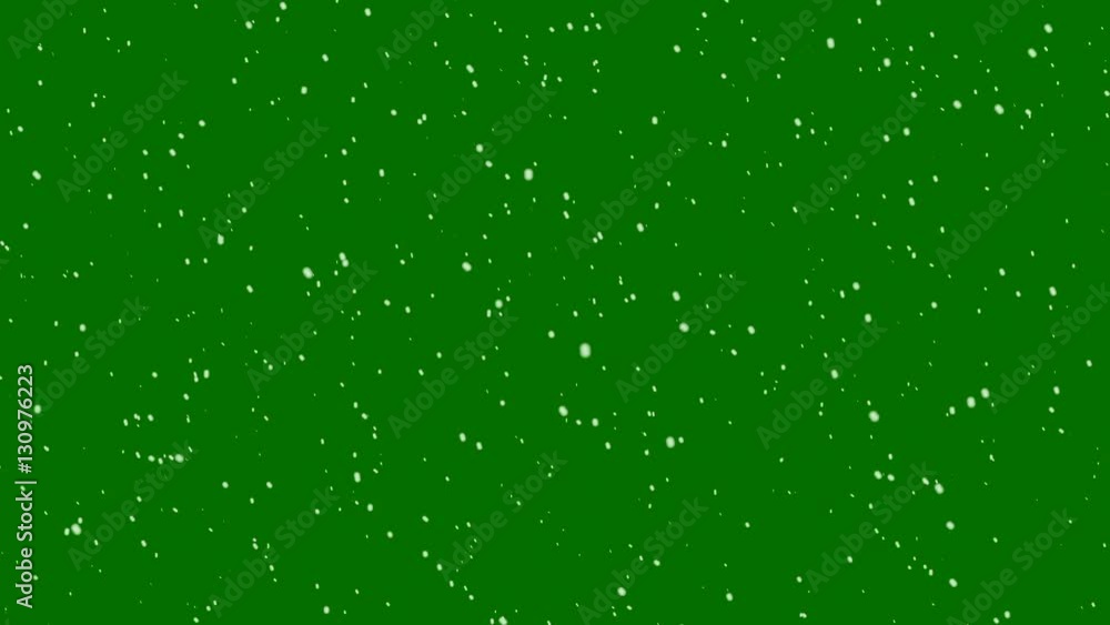 Realistic Snowfall Loop / Green Screen 4K Realistic Snowfall Loop / Green Screen 4K