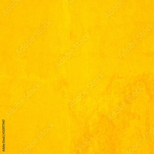Concrete wall yellow color for texture background