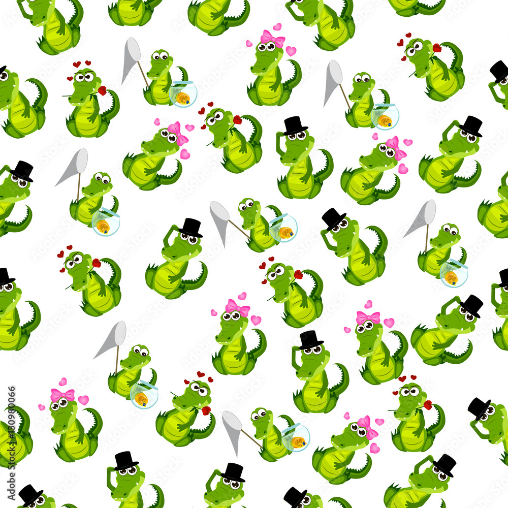 Obraz premium cute crocodile or alligator