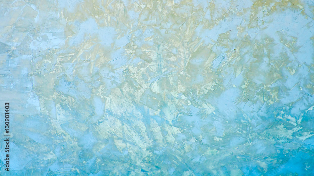 Fototapeta premium Grunge blue concrete wall background or texture