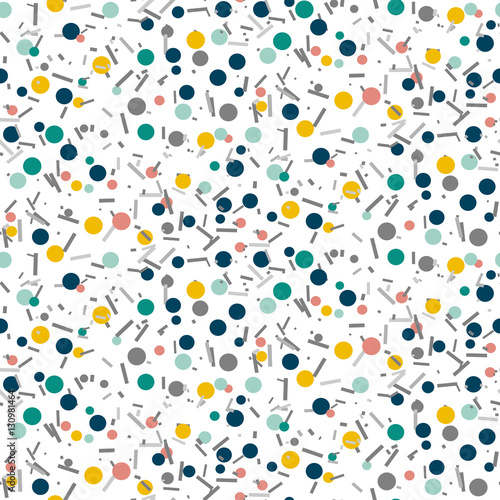Abstract seamless pattern with confetti.