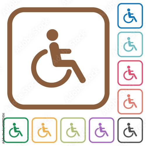 фотографія Disability simple icons