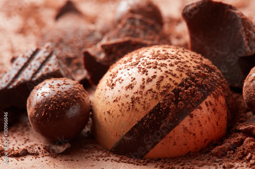 Foto delicious chocolate candies