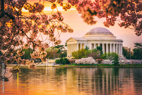 Jefferson Memorial in DC During spring photo