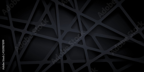 Abstract vector background of lines, black wallpaper, many layers, abstraction composition, futuristic dark pattern 