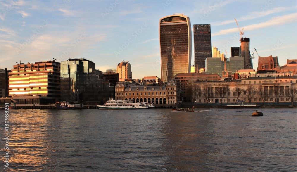 The City of London / Riverside at Customhouse seen from Southwark