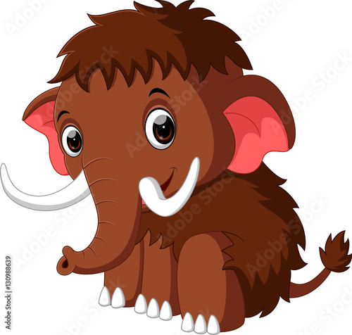 cute mammoth cartoon


