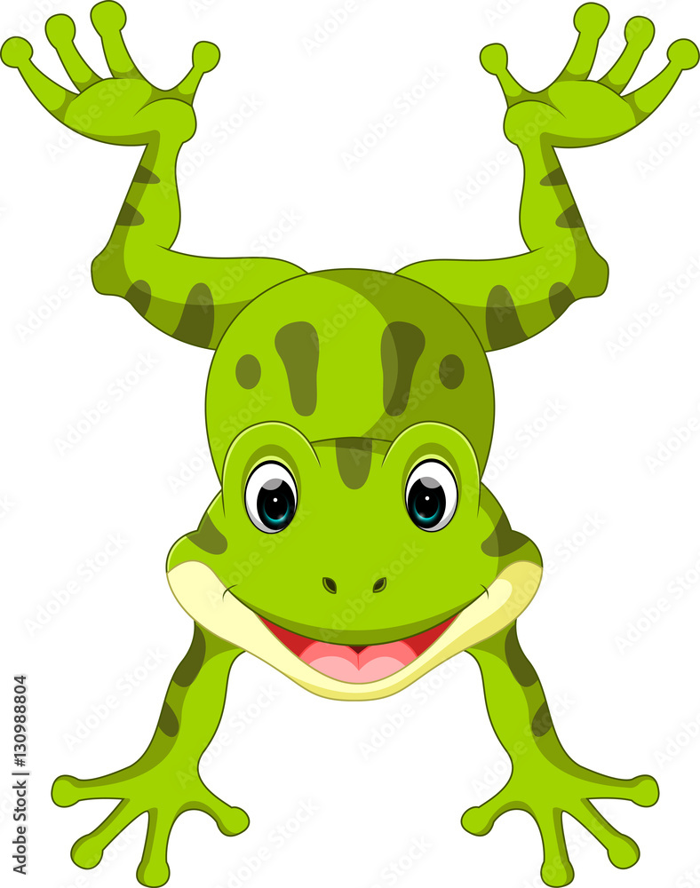 Obraz premium Cute frog cartoon