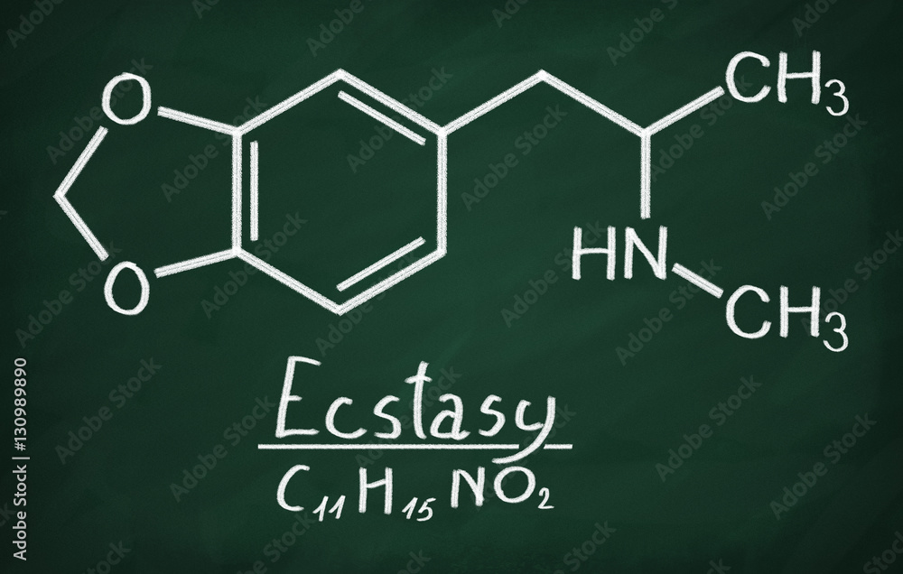 Foto Structural model of MDMA (ecstasy)