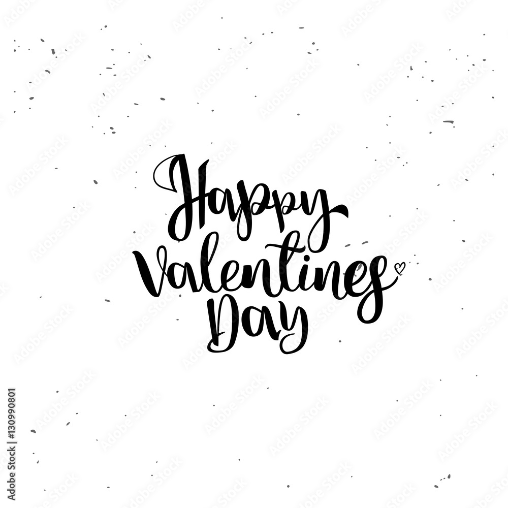 Happy Valentines day lettering