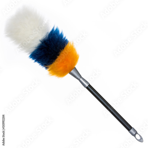 Extending multi colored lambswool duster