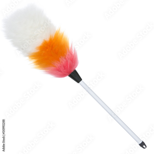 Multi coloured lambs wool duster