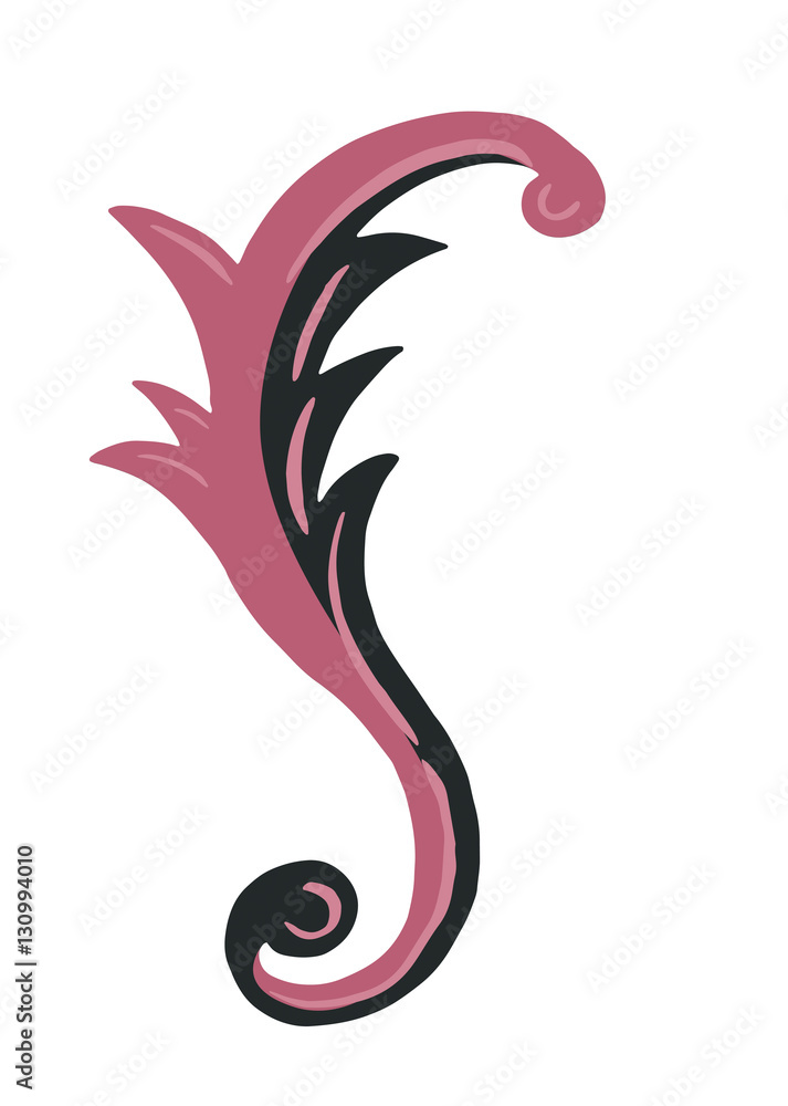 Illustrated Decorative Design Element Illustrated Decorative Design Element