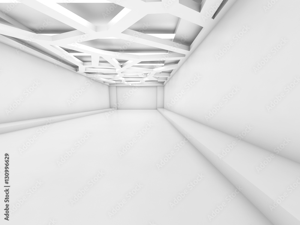 Fototapeta premium 3d interior, ceiling light system