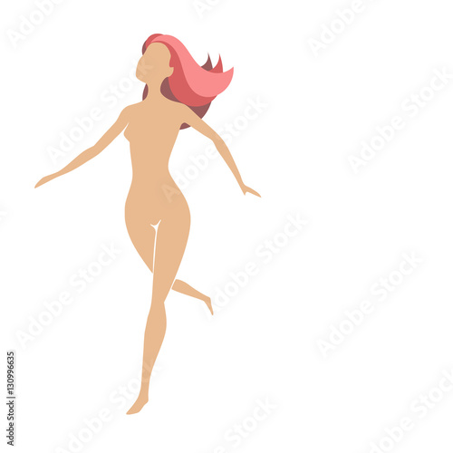 Woman silhouette running_2