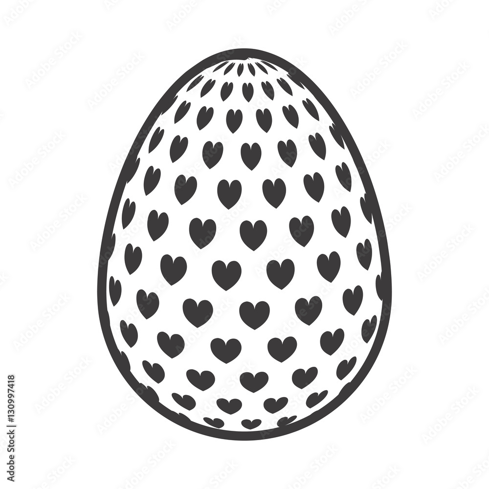 Egg icon. Happy easter spring decoration and holiday theme. Isolated design. Vector illustration Egg icon. Happy easter spring decoration and holiday theme. Isolated design. Vector illustration