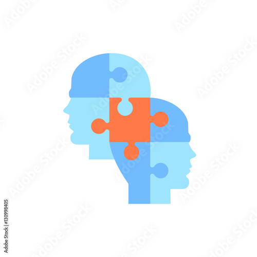 Knowledge concept with puzzle piece icon