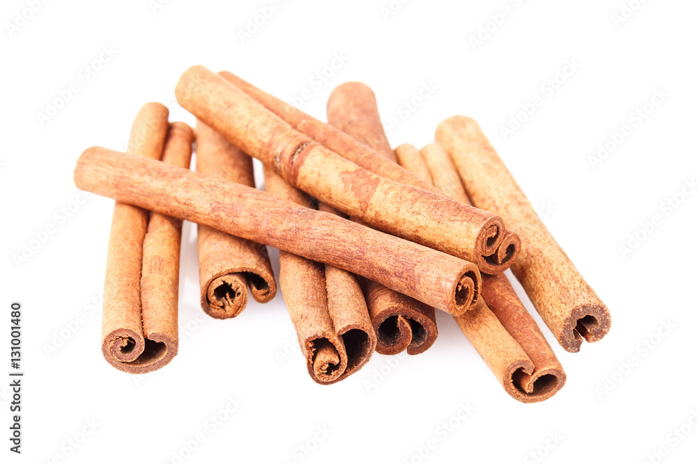 cinnamon sticks isolated on white background cinnamon sticks isolated on white background