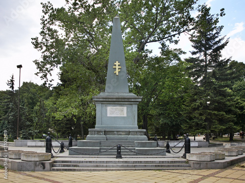Monument to Seaside Eighth Infantry Regiment in Varna. Bulgaria