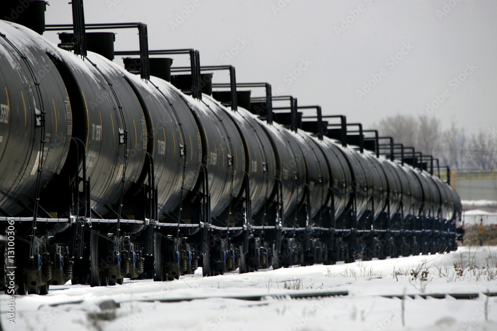 Obraz premium Tanker railroad cars
