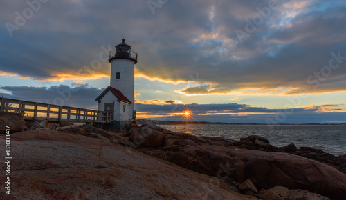 Annisquam Lighthouse at sunset